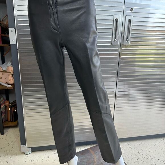 Versus by Versace Leather Slim Pants 24/38 Made in Italy XS - Picture 5 of 15